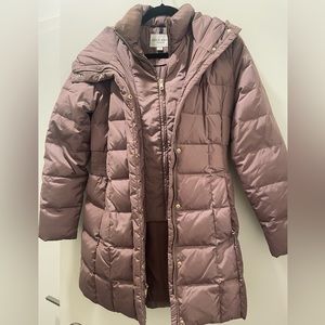 Cole Haan Bib Insert Down and Feather Fill Coat